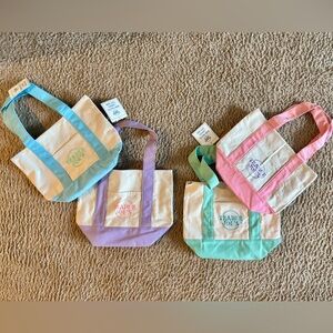 Trader Joe's Canvas Tote Bags Set